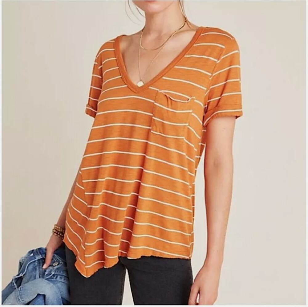 Anthropologie T.LA Riley Striped T-Shirt // XS
